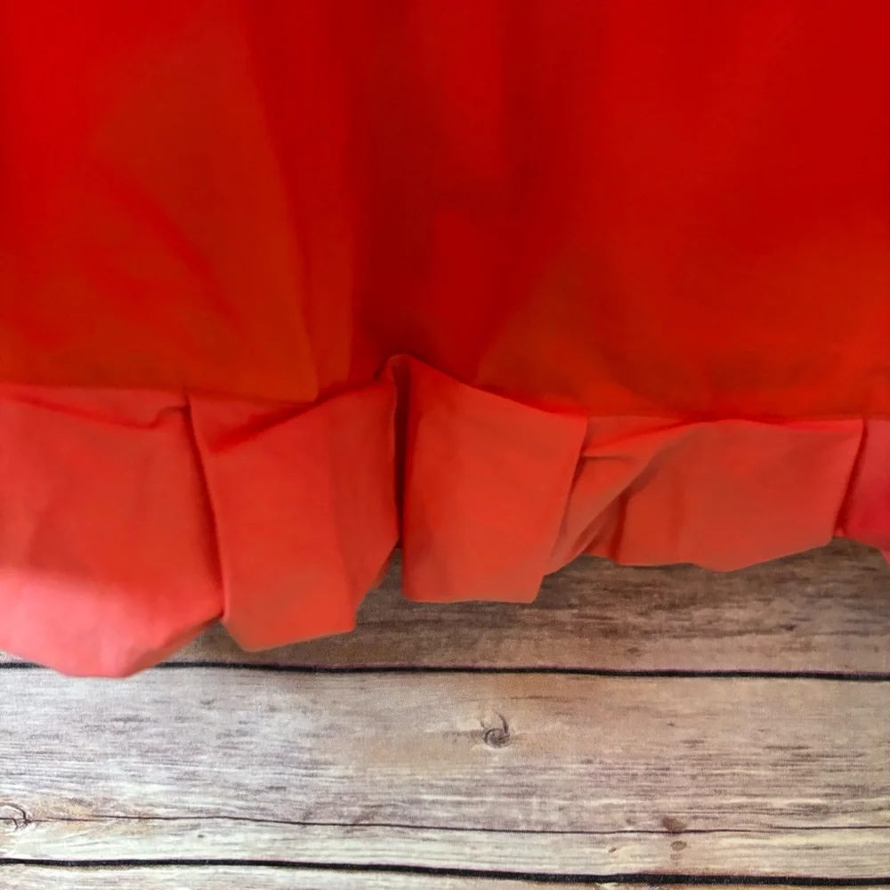 Derek Lam 10 Crosby Kami Bubble Mini Skirt Size 12 Bright Coral